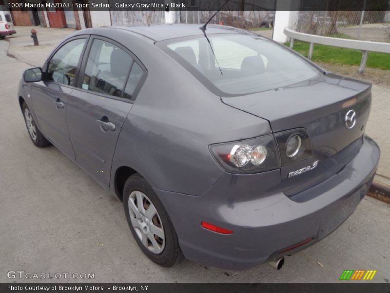 Galaxy Gray Mica / Black 2008 Mazda MAZDA3 i Sport Sedan