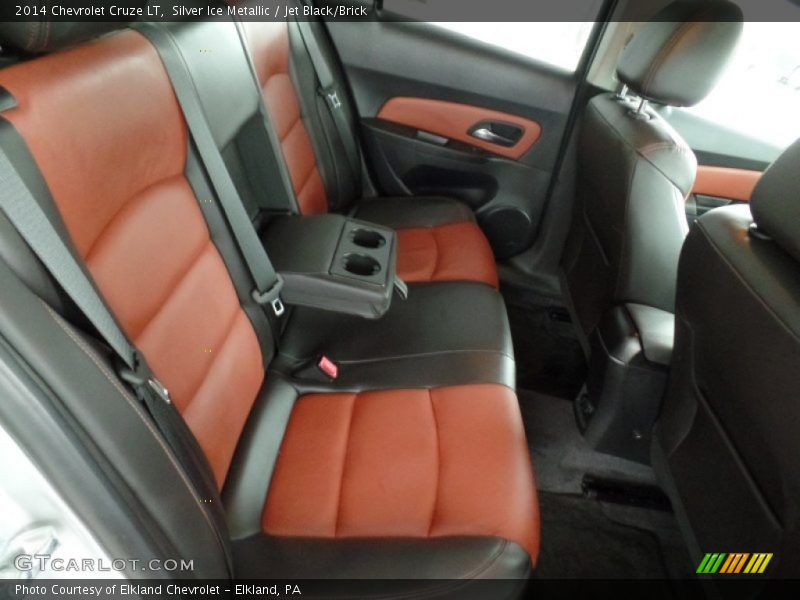 Silver Ice Metallic / Jet Black/Brick 2014 Chevrolet Cruze LT