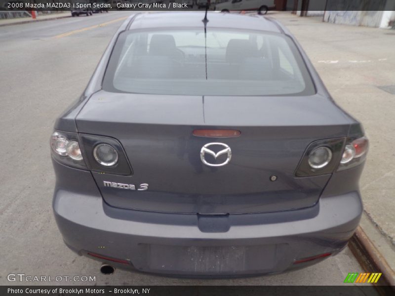 Galaxy Gray Mica / Black 2008 Mazda MAZDA3 i Sport Sedan