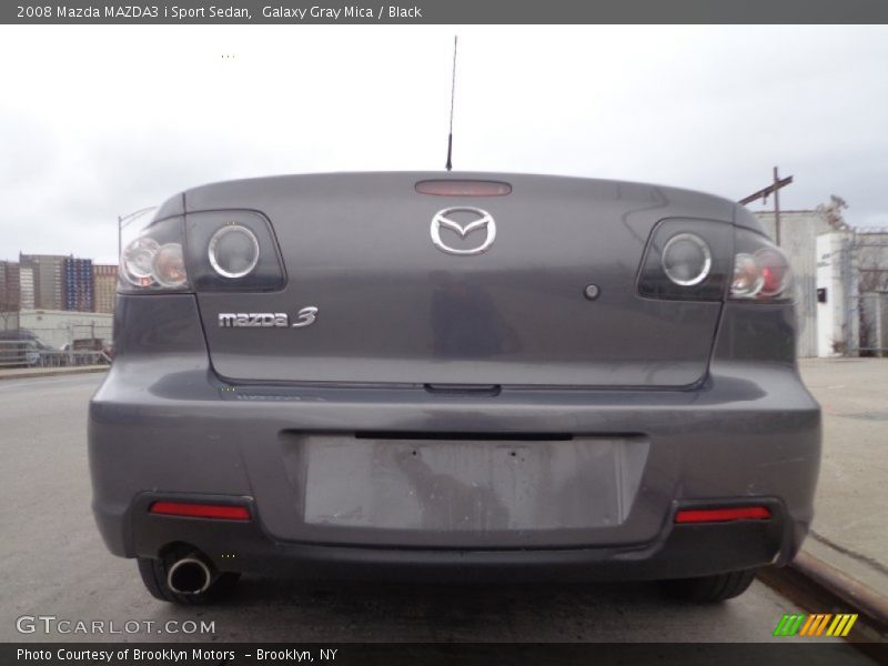 Galaxy Gray Mica / Black 2008 Mazda MAZDA3 i Sport Sedan