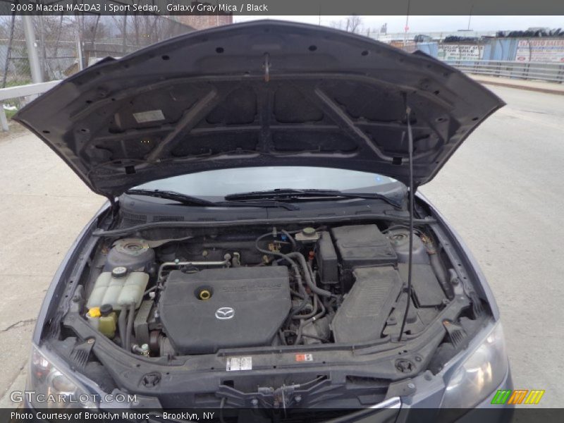 Galaxy Gray Mica / Black 2008 Mazda MAZDA3 i Sport Sedan