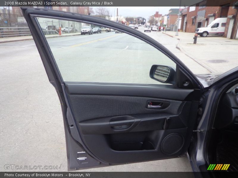 Galaxy Gray Mica / Black 2008 Mazda MAZDA3 i Sport Sedan