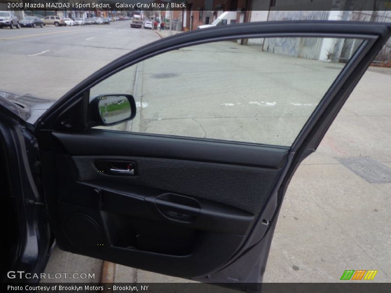 Galaxy Gray Mica / Black 2008 Mazda MAZDA3 i Sport Sedan