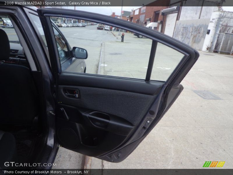 Galaxy Gray Mica / Black 2008 Mazda MAZDA3 i Sport Sedan