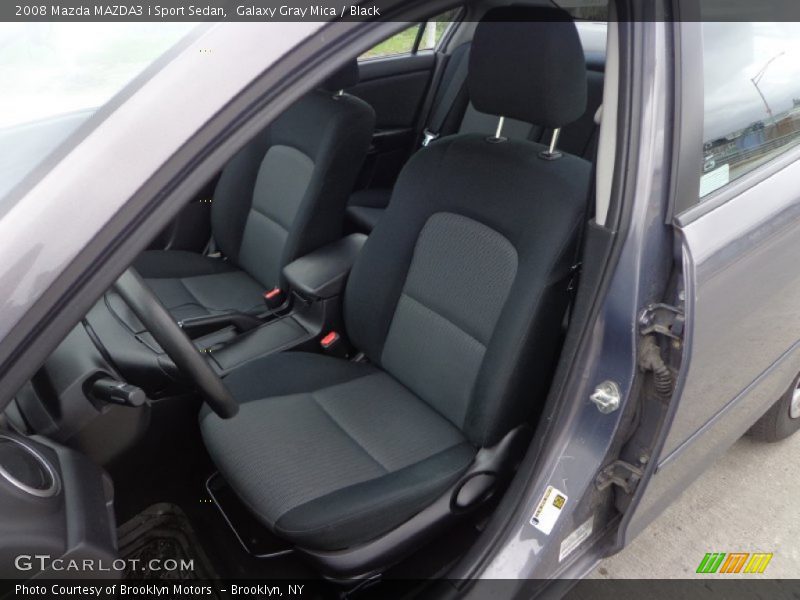 Galaxy Gray Mica / Black 2008 Mazda MAZDA3 i Sport Sedan