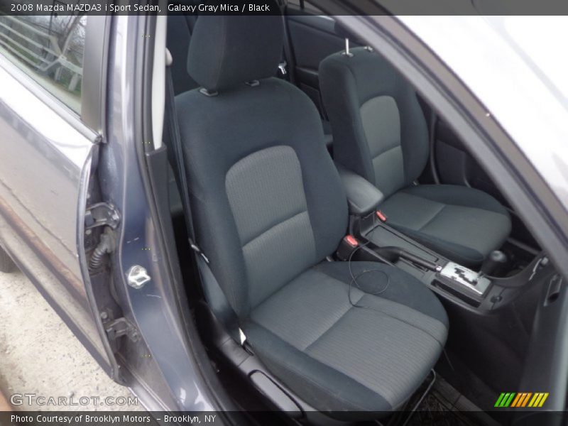 Galaxy Gray Mica / Black 2008 Mazda MAZDA3 i Sport Sedan