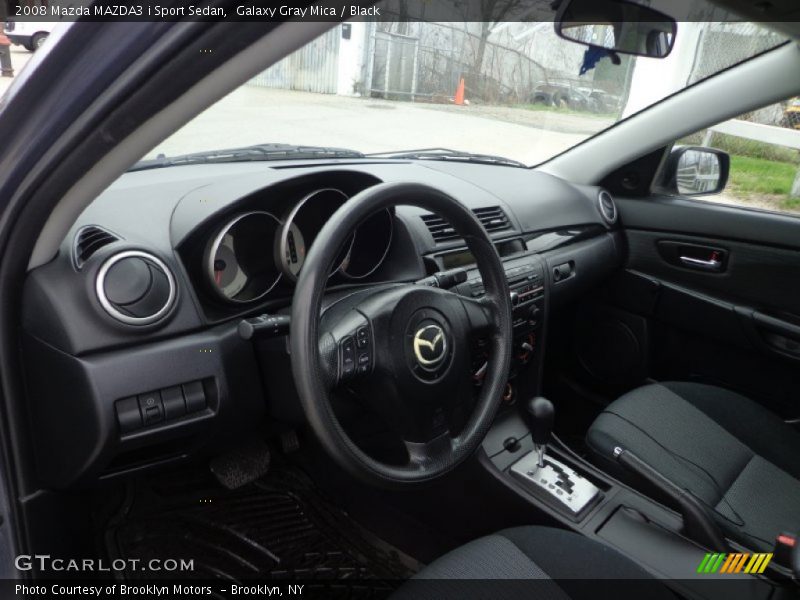 Galaxy Gray Mica / Black 2008 Mazda MAZDA3 i Sport Sedan