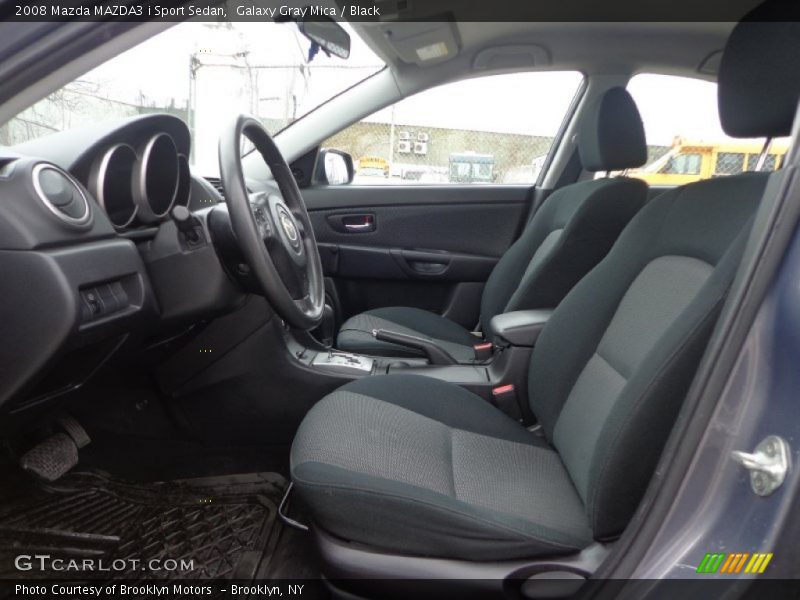 Galaxy Gray Mica / Black 2008 Mazda MAZDA3 i Sport Sedan