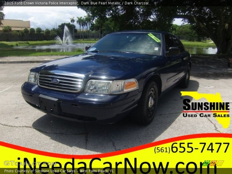 Dark Blue Pearl Metallic / Dark Charcoal 2005 Ford Crown Victoria Police Interceptor