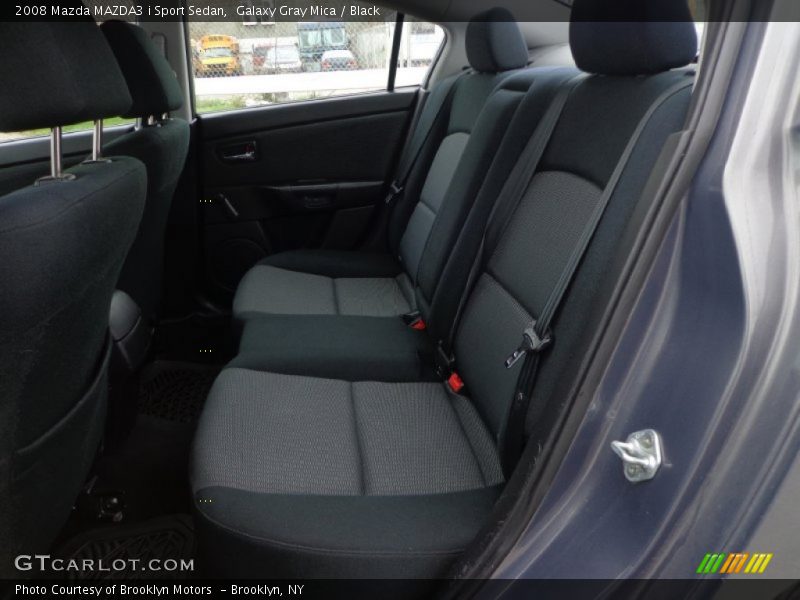 Galaxy Gray Mica / Black 2008 Mazda MAZDA3 i Sport Sedan
