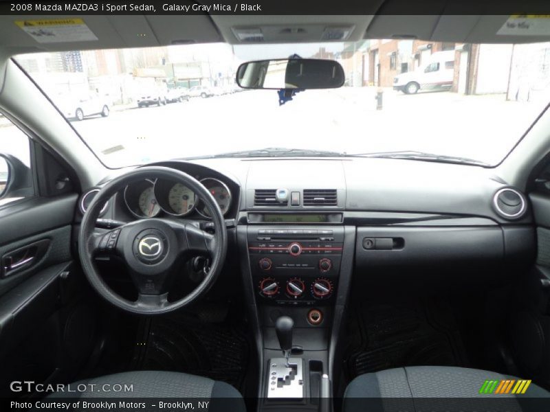 Galaxy Gray Mica / Black 2008 Mazda MAZDA3 i Sport Sedan