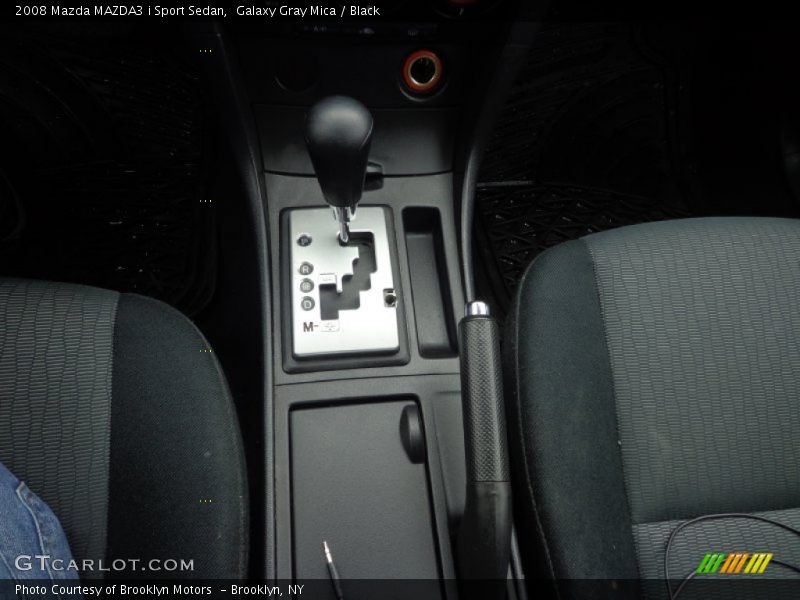 Galaxy Gray Mica / Black 2008 Mazda MAZDA3 i Sport Sedan