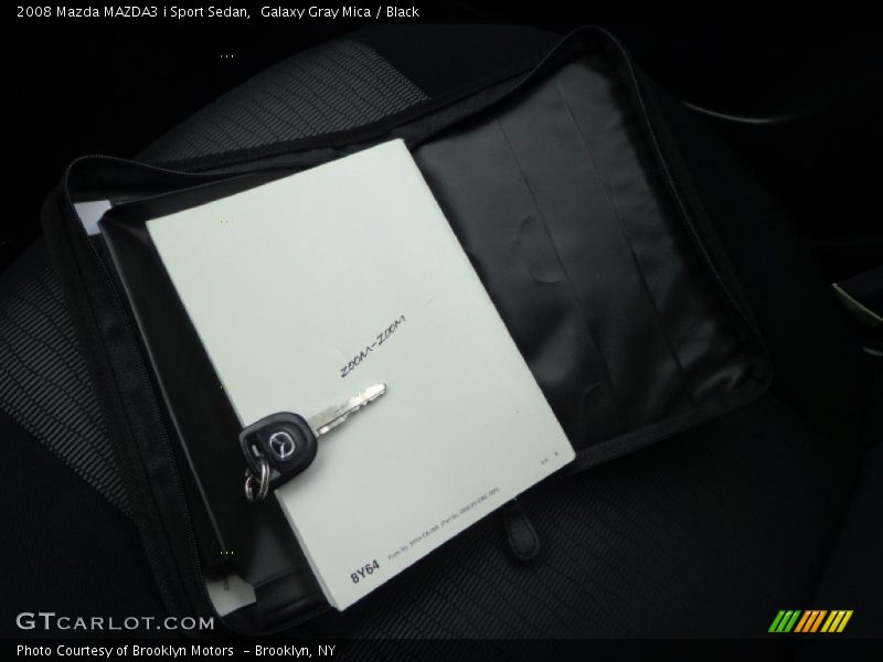 Galaxy Gray Mica / Black 2008 Mazda MAZDA3 i Sport Sedan