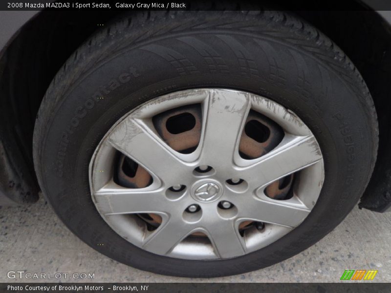 Galaxy Gray Mica / Black 2008 Mazda MAZDA3 i Sport Sedan