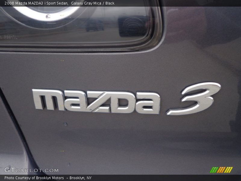 Galaxy Gray Mica / Black 2008 Mazda MAZDA3 i Sport Sedan