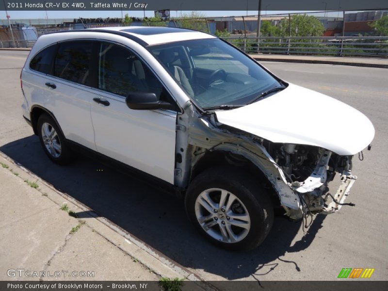 Taffeta White / Gray 2011 Honda CR-V EX 4WD