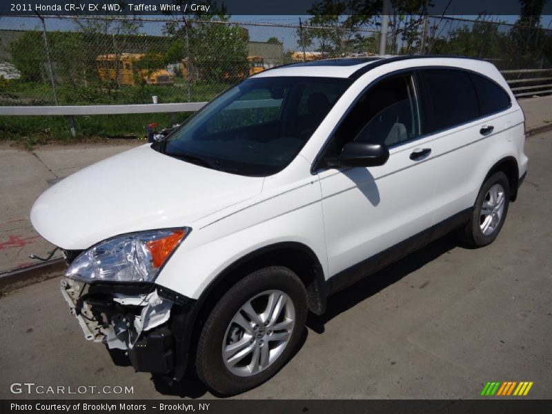 Taffeta White / Gray 2011 Honda CR-V EX 4WD