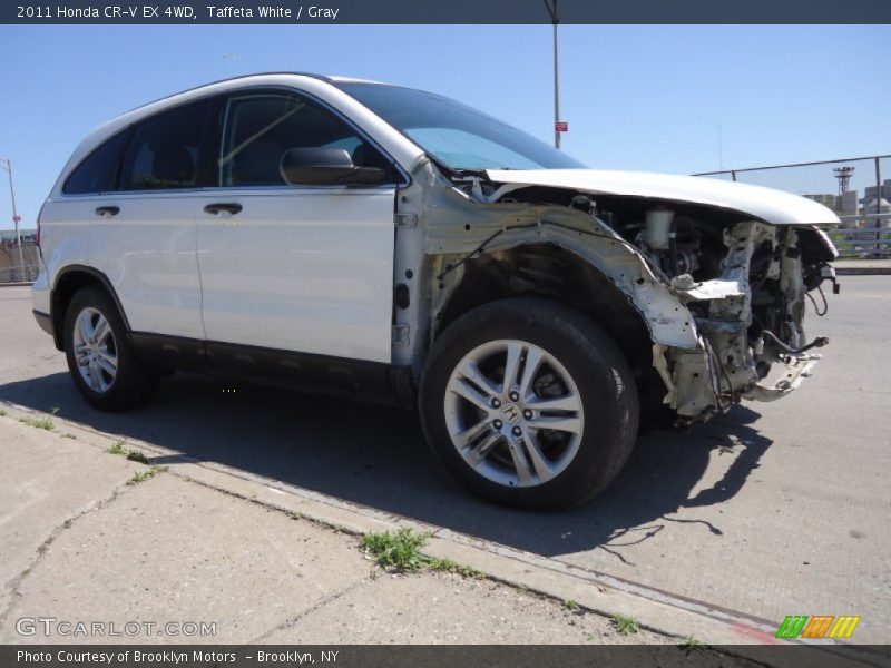 Taffeta White / Gray 2011 Honda CR-V EX 4WD