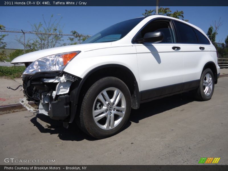 Taffeta White / Gray 2011 Honda CR-V EX 4WD