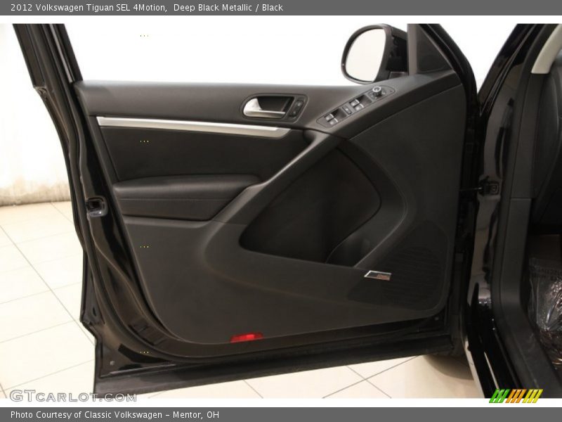 Deep Black Metallic / Black 2012 Volkswagen Tiguan SEL 4Motion