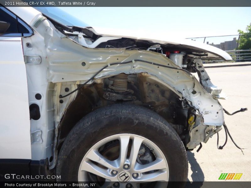 Taffeta White / Gray 2011 Honda CR-V EX 4WD