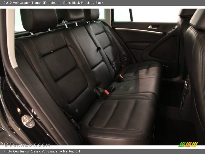 Deep Black Metallic / Black 2012 Volkswagen Tiguan SEL 4Motion