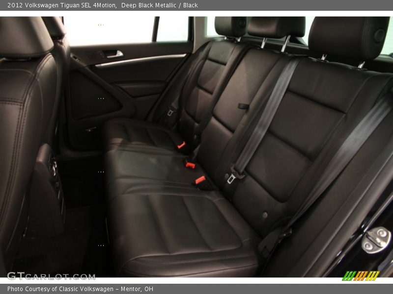 Deep Black Metallic / Black 2012 Volkswagen Tiguan SEL 4Motion