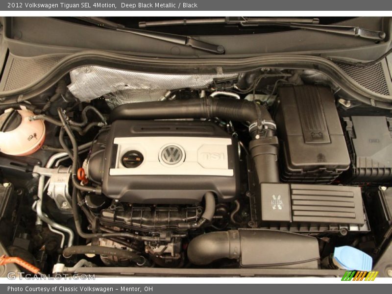 Deep Black Metallic / Black 2012 Volkswagen Tiguan SEL 4Motion