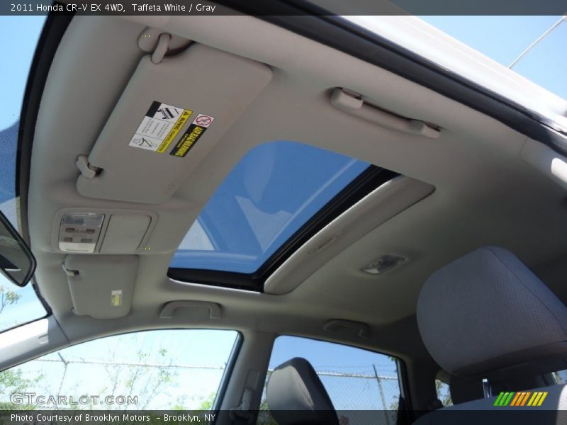 Taffeta White / Gray 2011 Honda CR-V EX 4WD