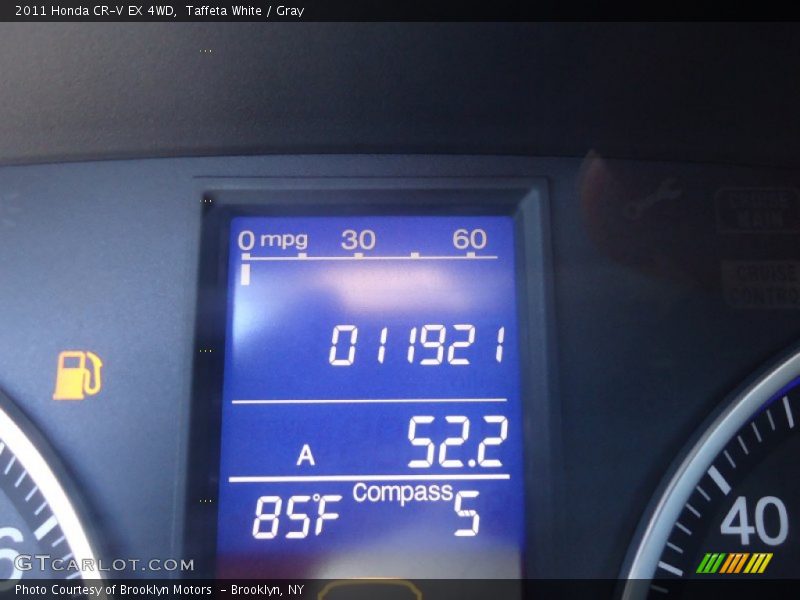 Taffeta White / Gray 2011 Honda CR-V EX 4WD