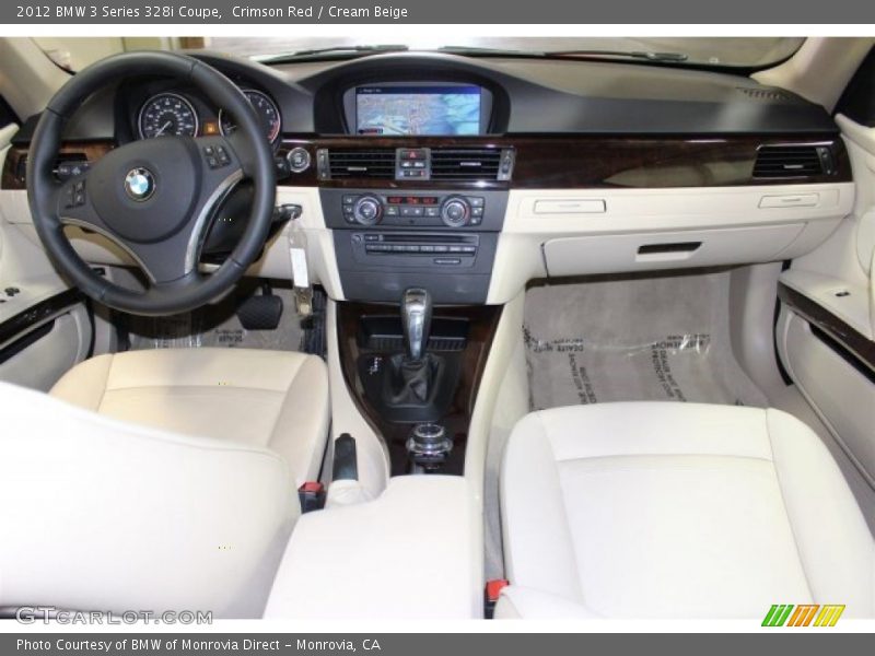 Crimson Red / Cream Beige 2012 BMW 3 Series 328i Coupe