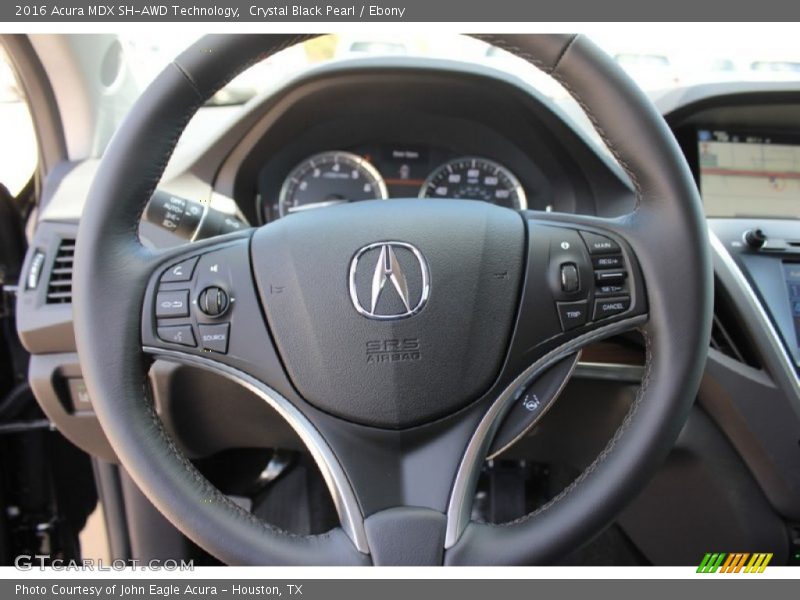 Crystal Black Pearl / Ebony 2016 Acura MDX SH-AWD Technology