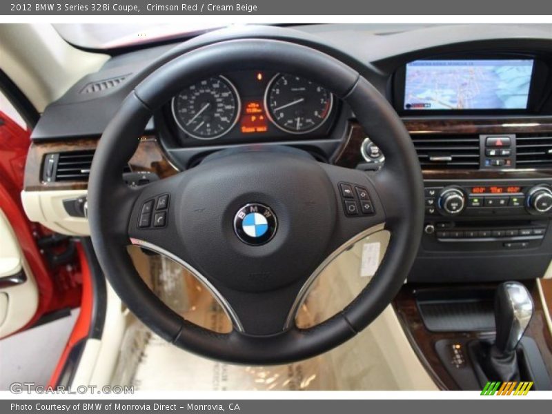 Crimson Red / Cream Beige 2012 BMW 3 Series 328i Coupe