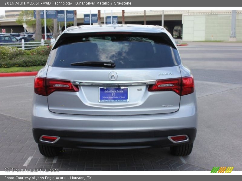 Lunar Silver Metallic / Graystone 2016 Acura MDX SH-AWD Technology