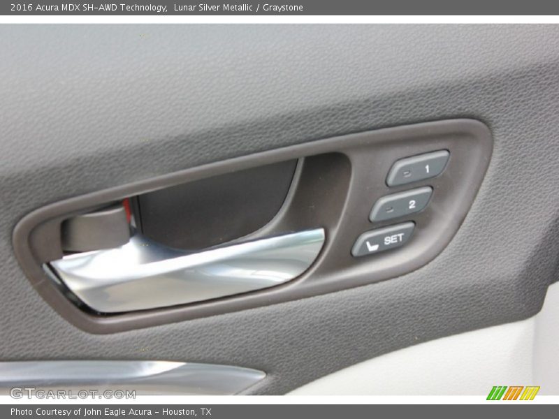 Lunar Silver Metallic / Graystone 2016 Acura MDX SH-AWD Technology