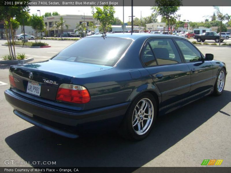 Biarritz Blue Metallic / Sand Beige 2001 BMW 7 Series 740iL Sedan