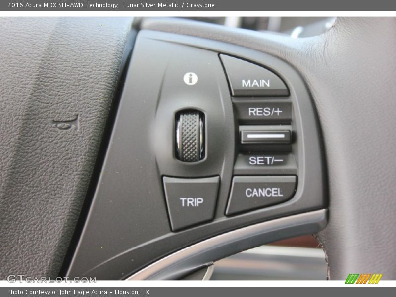 Lunar Silver Metallic / Graystone 2016 Acura MDX SH-AWD Technology