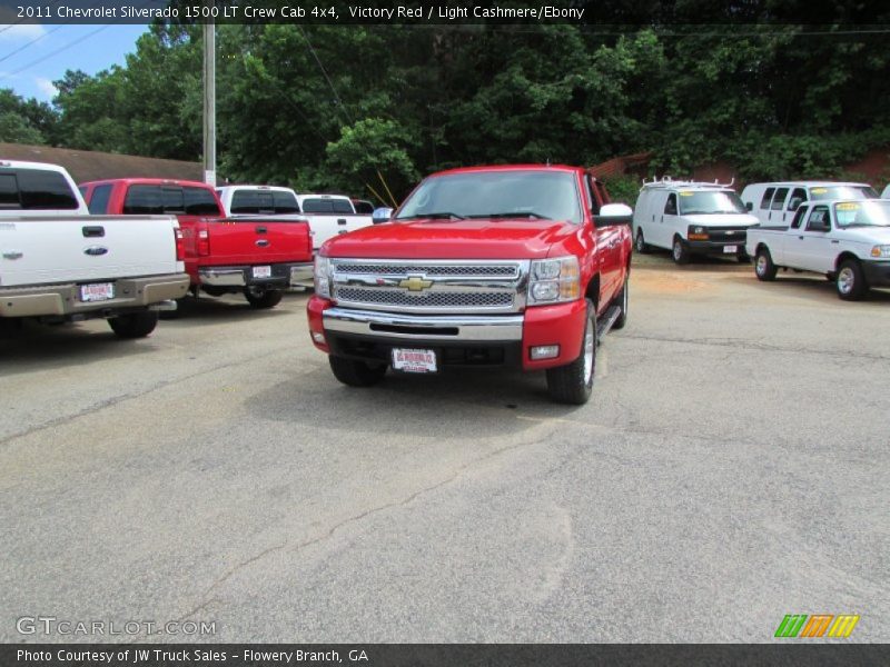 Victory Red / Light Cashmere/Ebony 2011 Chevrolet Silverado 1500 LT Crew Cab 4x4