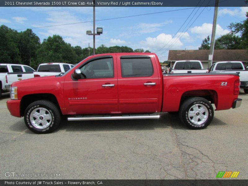 Victory Red / Light Cashmere/Ebony 2011 Chevrolet Silverado 1500 LT Crew Cab 4x4