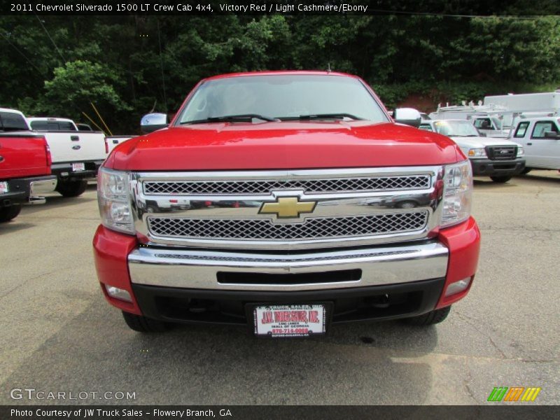 Victory Red / Light Cashmere/Ebony 2011 Chevrolet Silverado 1500 LT Crew Cab 4x4