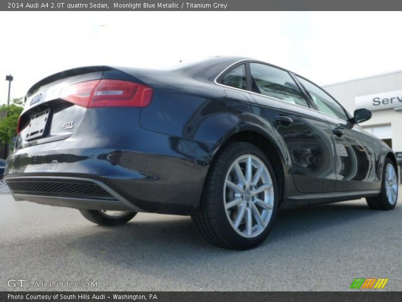 Moonlight Blue Metallic / Titanium Grey 2014 Audi A4 2.0T quattro Sedan