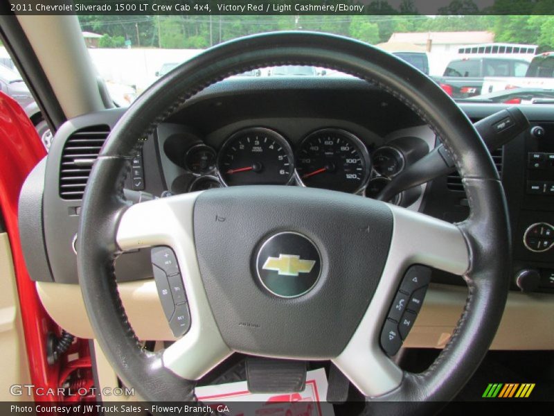 Victory Red / Light Cashmere/Ebony 2011 Chevrolet Silverado 1500 LT Crew Cab 4x4