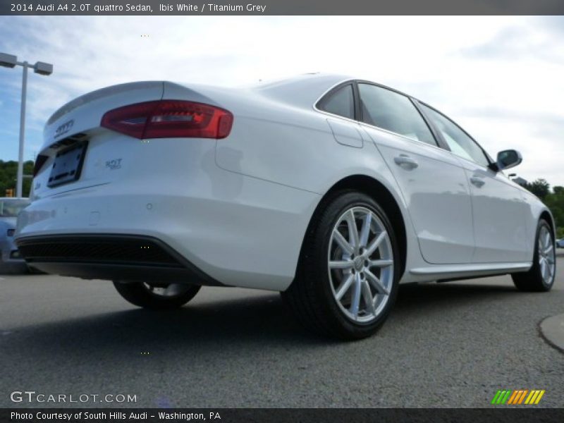 Ibis White / Titanium Grey 2014 Audi A4 2.0T quattro Sedan