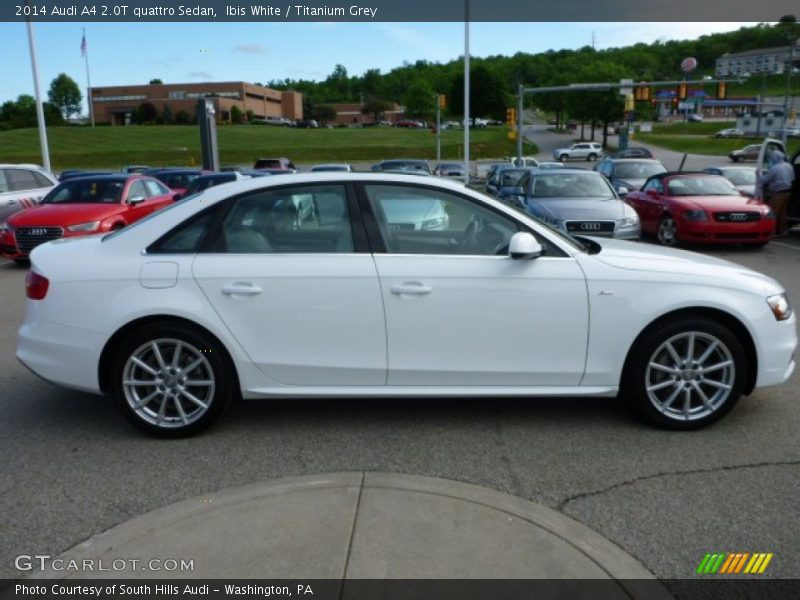 Ibis White / Titanium Grey 2014 Audi A4 2.0T quattro Sedan
