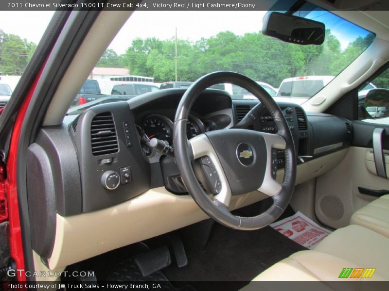 Victory Red / Light Cashmere/Ebony 2011 Chevrolet Silverado 1500 LT Crew Cab 4x4