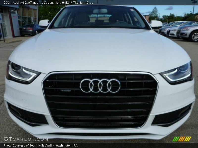 Ibis White / Titanium Grey 2014 Audi A4 2.0T quattro Sedan