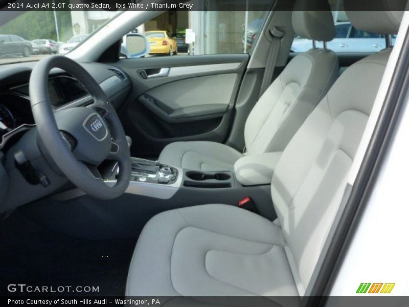 Ibis White / Titanium Grey 2014 Audi A4 2.0T quattro Sedan