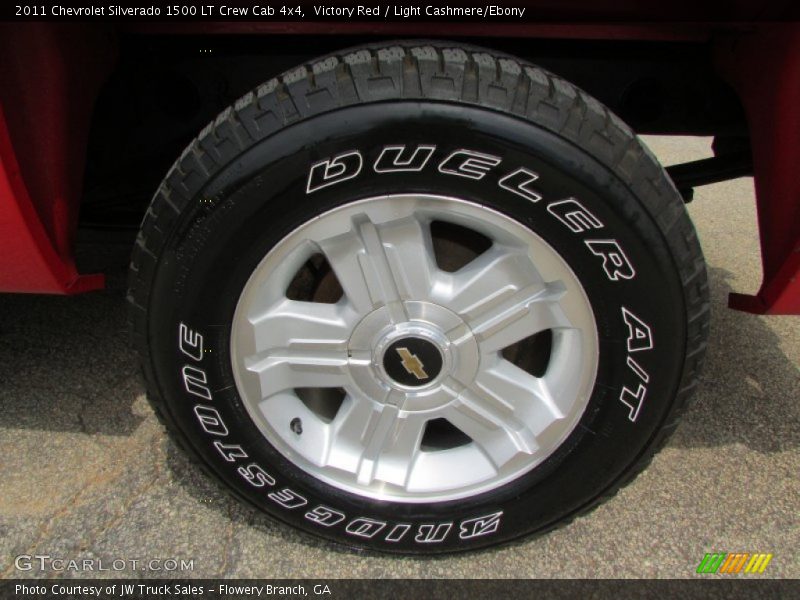 Victory Red / Light Cashmere/Ebony 2011 Chevrolet Silverado 1500 LT Crew Cab 4x4