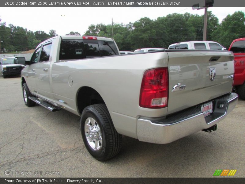 Austin Tan Pearl / Light Pebble Beige/Bark Brown 2010 Dodge Ram 2500 Laramie Crew Cab 4x4