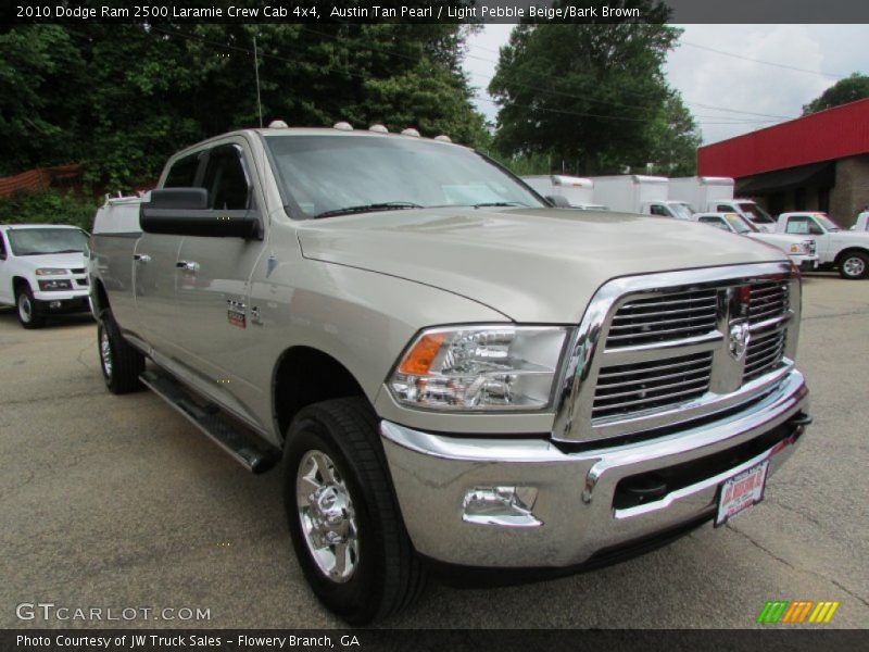 Austin Tan Pearl / Light Pebble Beige/Bark Brown 2010 Dodge Ram 2500 Laramie Crew Cab 4x4